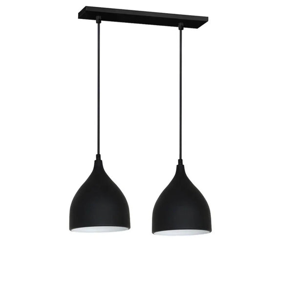 Double ceiling lamp - Black - 24x80 cm - Cataloug