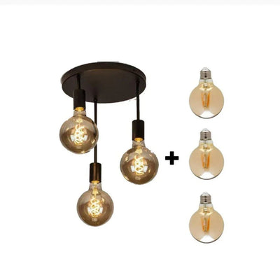 Ceiling lamp - Black - 30x55 cm - Cataloug