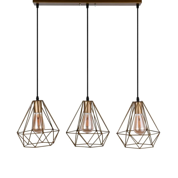 Triple ceiling lamp - Black - 50x80 cm - Cataloug