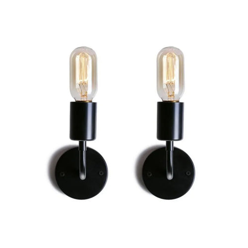 Wall light - two pieces - Black - 12x15 cm - Cataloug