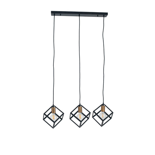 Triple ceiling lamp 50x80 cm