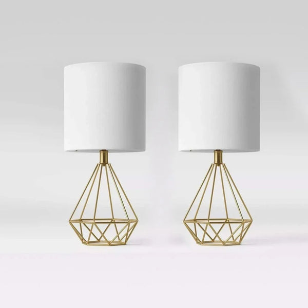 Two-piece table lamp - White - 20x45 cm - Cataloug
