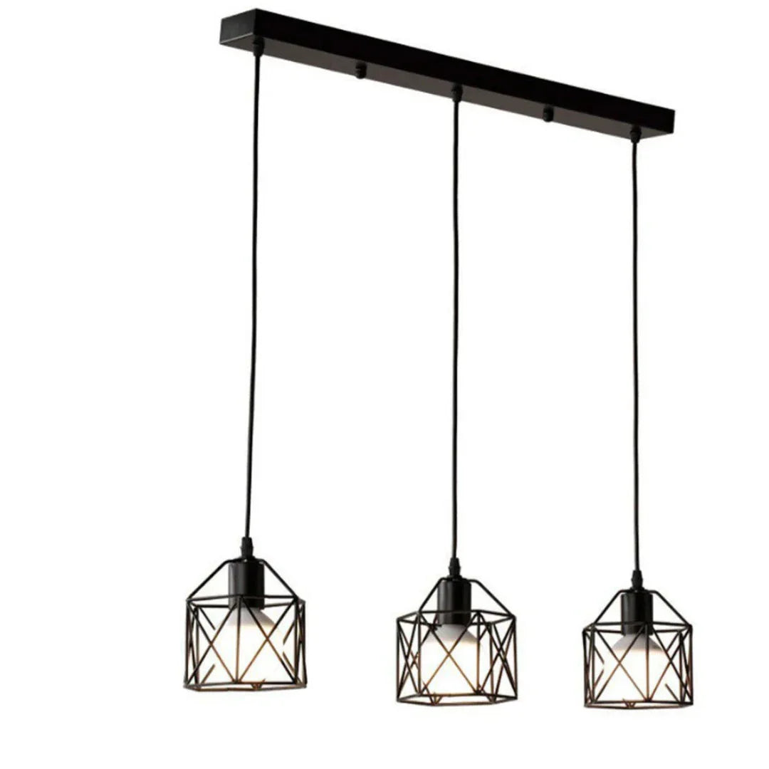 Triple ceiling lamp - Black - 50x80 cm - Cataloug
