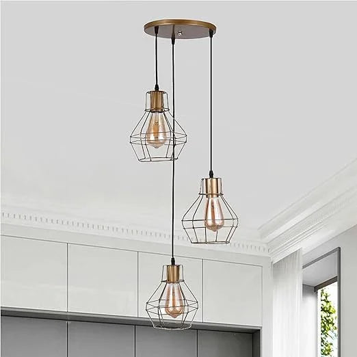 Triple ceiling lamp - Black - 30x80 cm - Cataloug