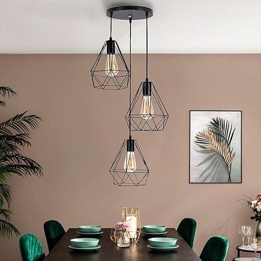 Triple ceiling lamp - Black - 30x80 cm - Cataloug