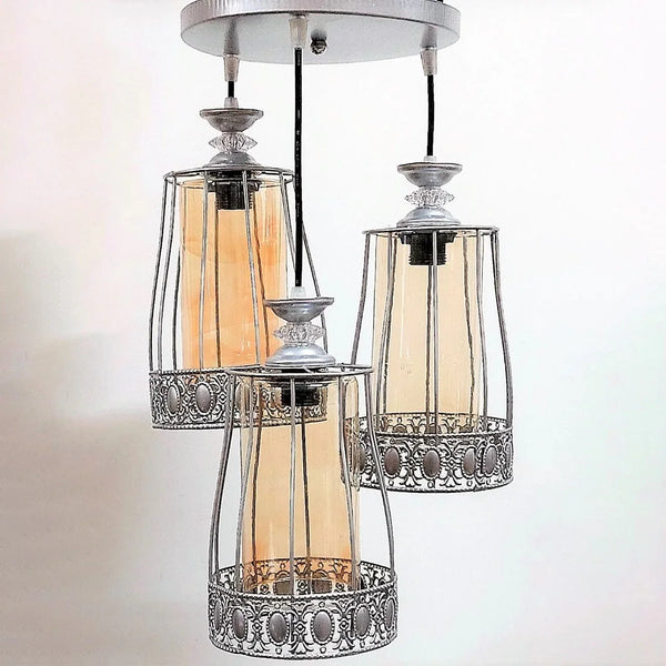 Triple ceiling lamp - Black - 30x75 cm - Cataloug