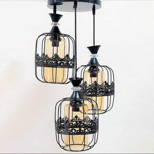 Triple ceiling lamp 30x75 cm
