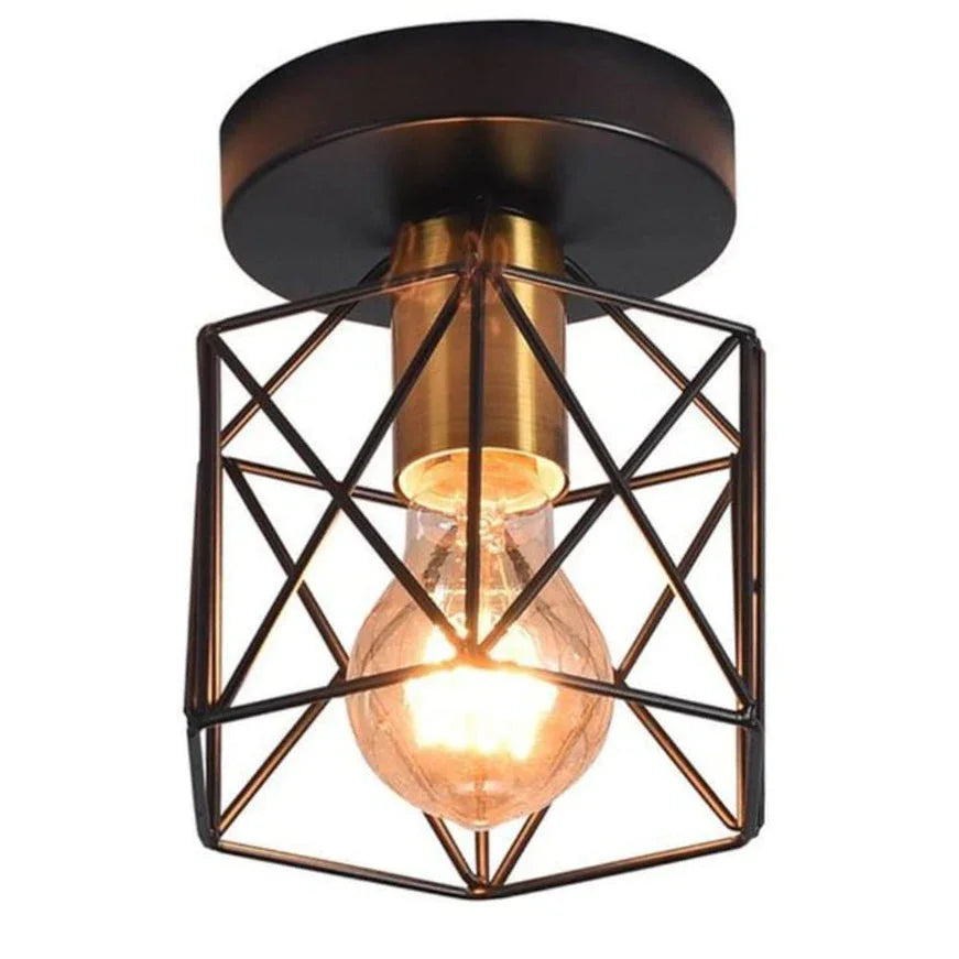 Ceiling lamp - Black - 20x20 cm - Cataloug