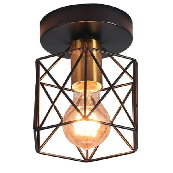 Ceiling lamp - Black - 20x20 cm - Cataloug