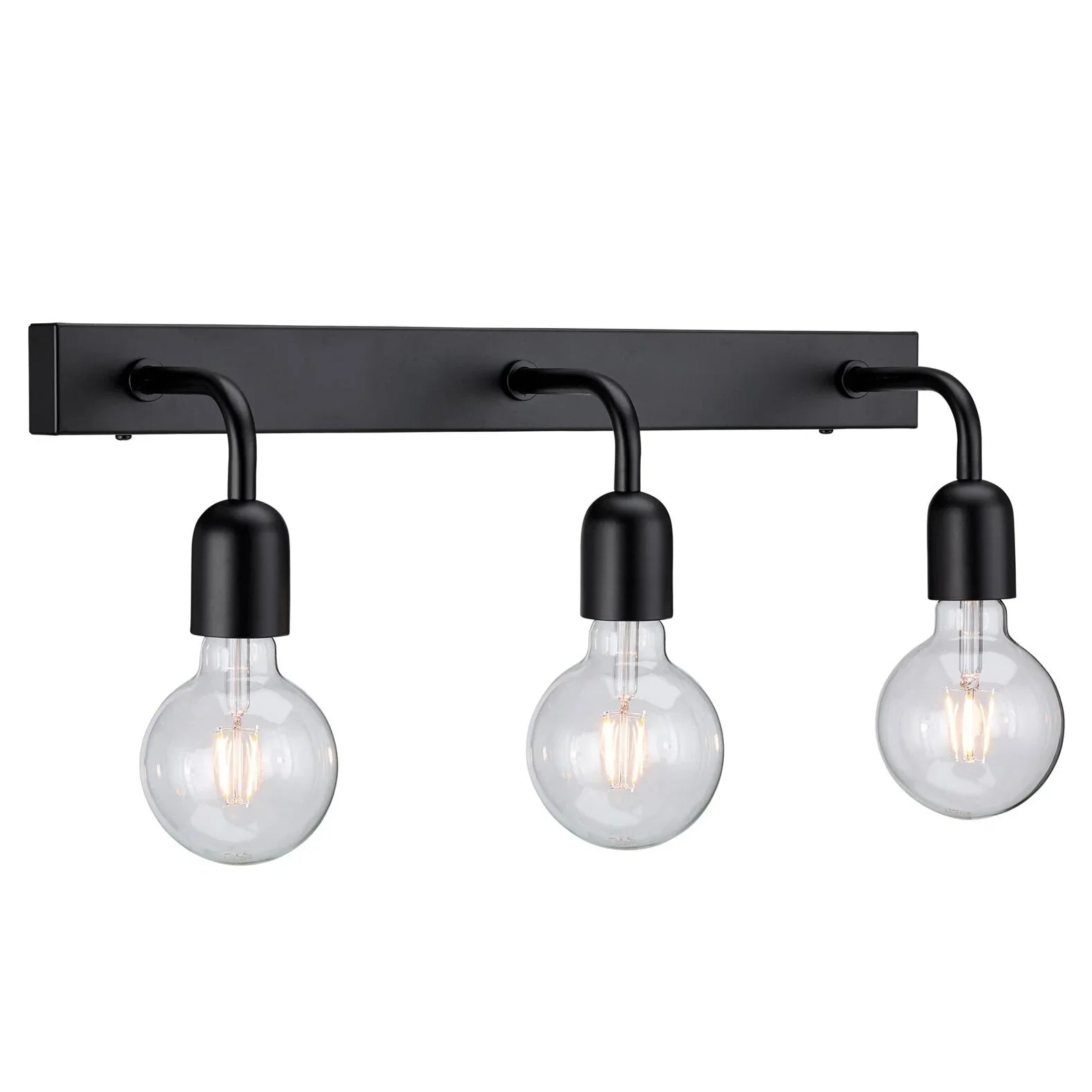 Triple wall lamp - Black - 15x50 cm - Cataloug