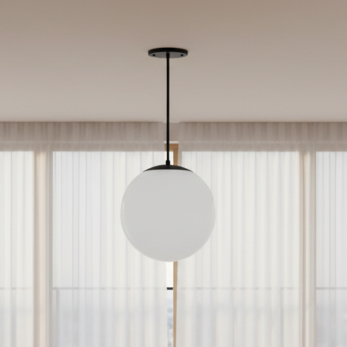 Ceiling lamp - Metal - Black - 15x70 cm