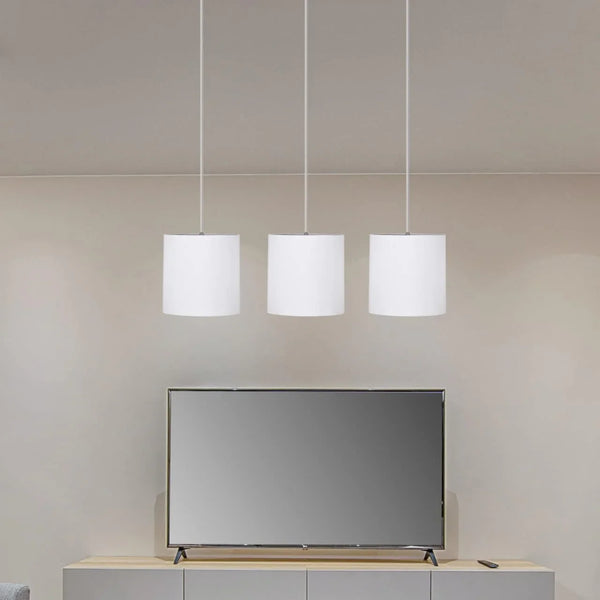 Triple ceiling lamp - White - 30x80 cm - Cataloug