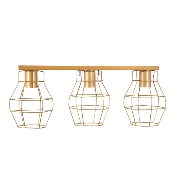 Triple ceiling lamp - Gold - 50x22 cm - Cataloug