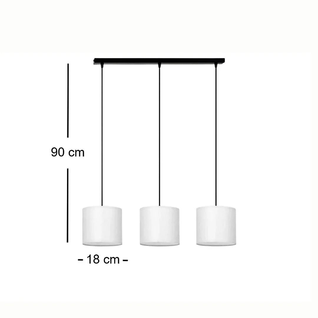 Ceiling lamp - Black & White - 55x90 cm - Cataloug