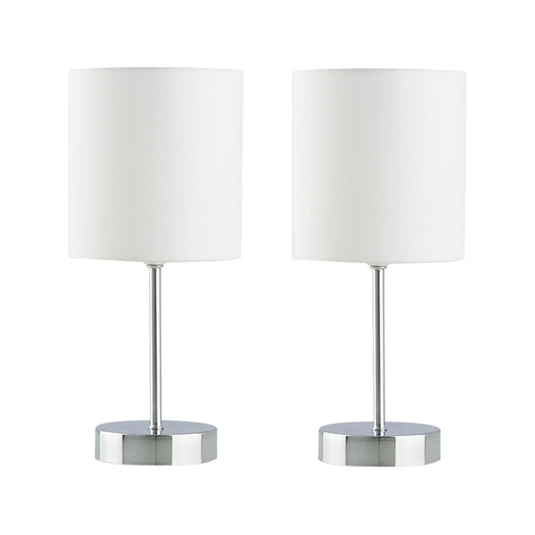 Two-piece table lamp - Silver - 42x15 cm - Cataloug