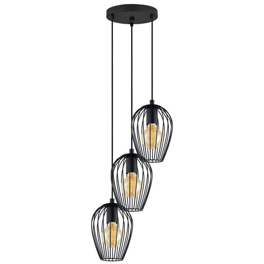 Triple ceiling lamp 30x80 cm