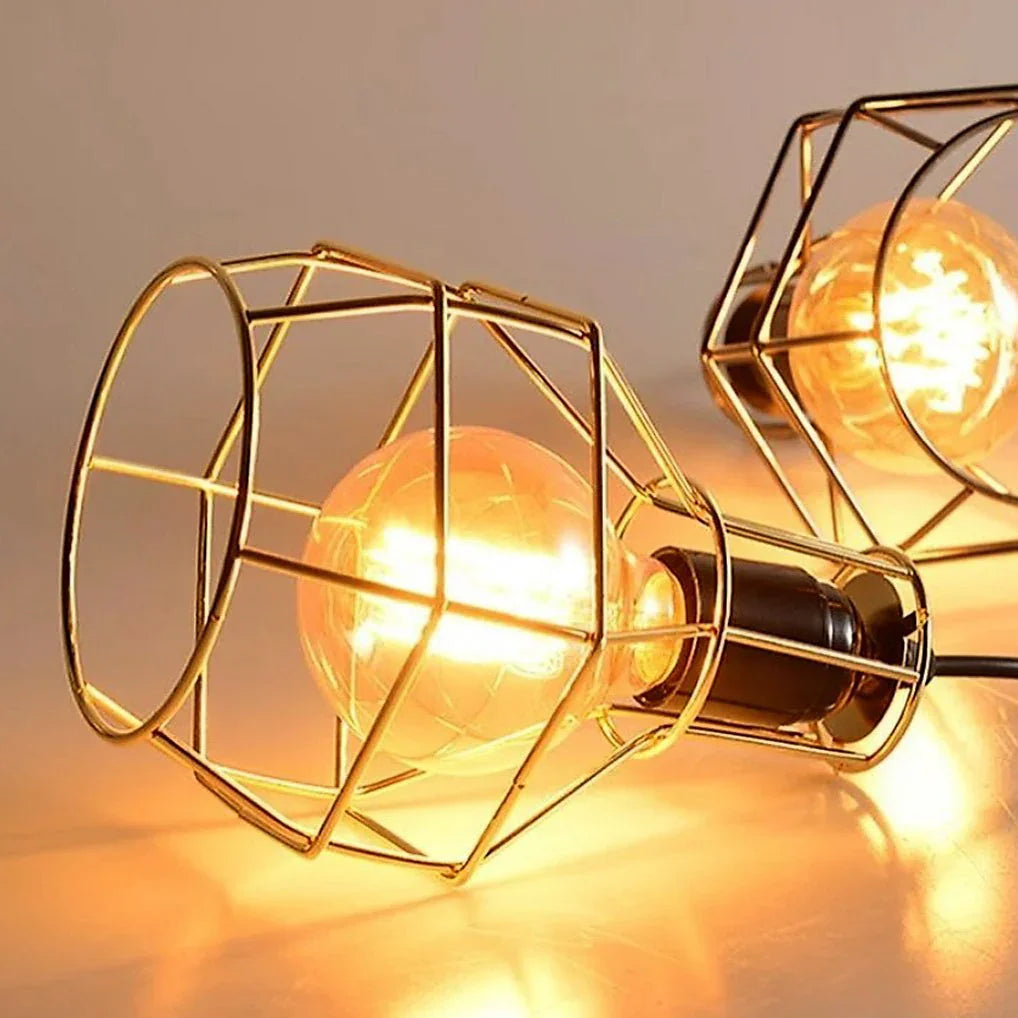 Ceiling lamp - Black & Gold - 18x75 cm - Cataloug