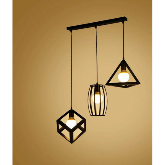 Triple ceiling lamp 55x100 cm