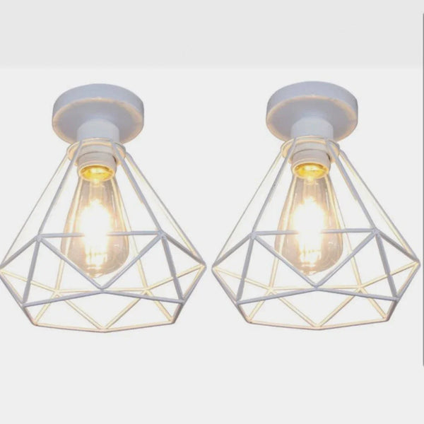 Ceiling lamp - White - 23x23 cm - Cataloug