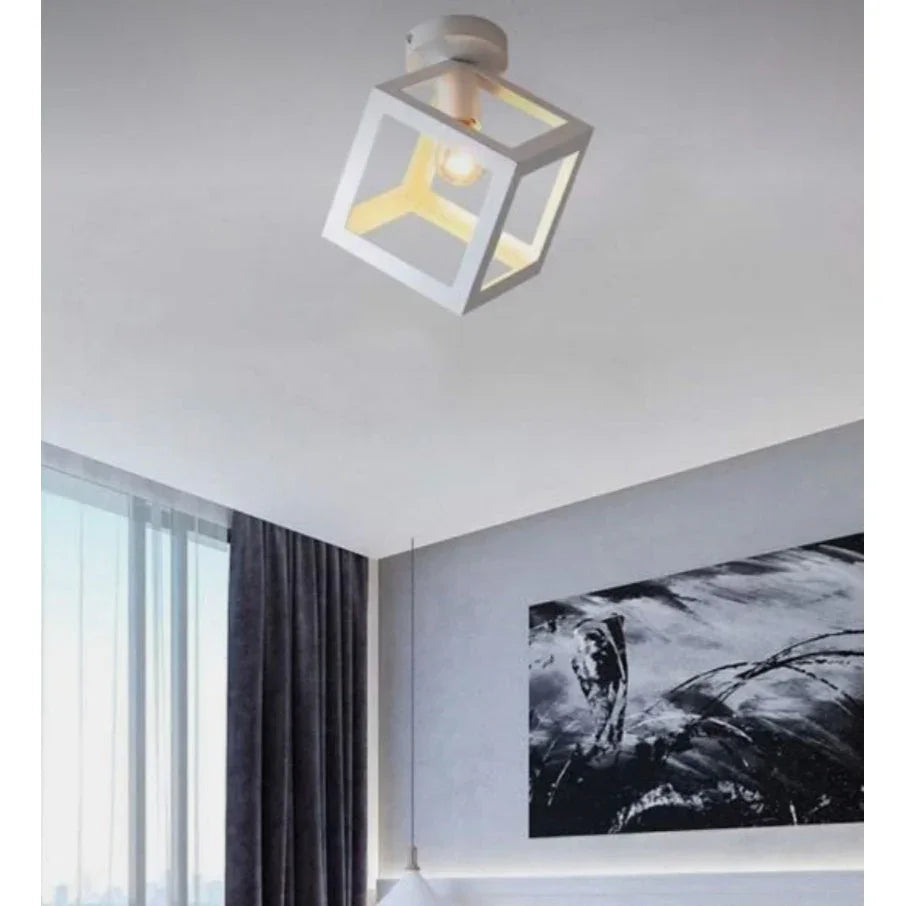 Ceiling lamp - White - 18x18 cm - Cataloug