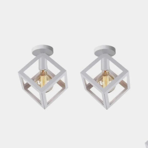 Ceiling lamp - White - 18x18 cm - Cataloug