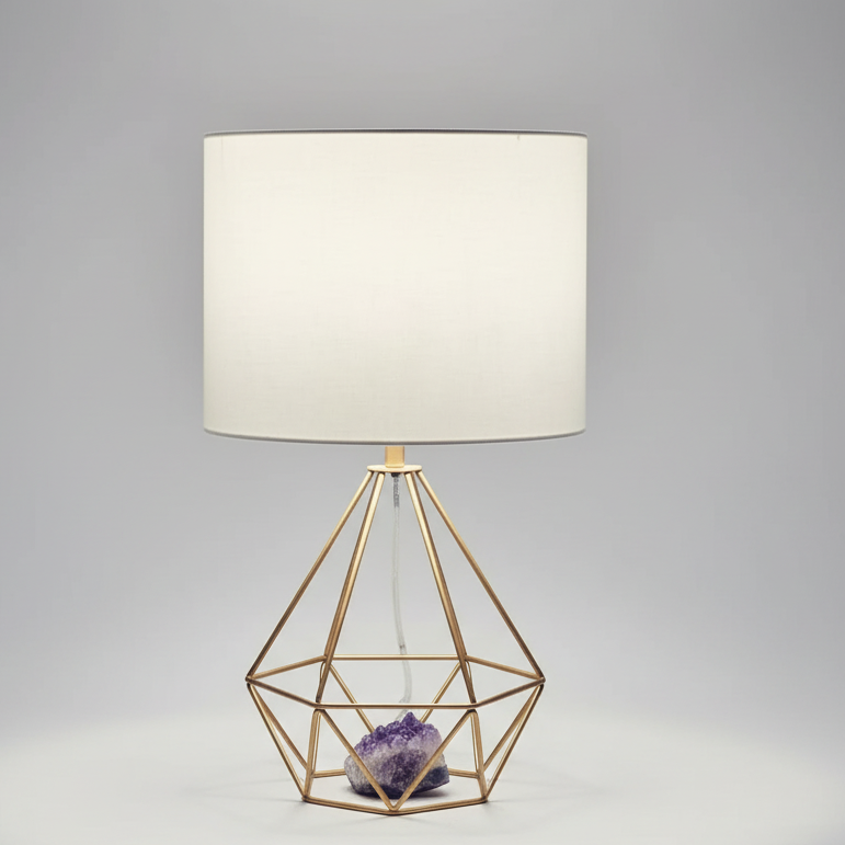 Table lamp - Gold & White - 20x42 cm