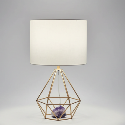 Table lamp - Gold & White - 20x42 cm