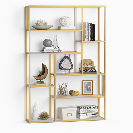 وحدة عرض - فولاذ - MDF - ذهبي.SG.DU.200.0019