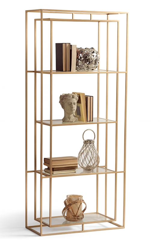 وحدة عرض - فولاذ - زجاج - ذهبي.SG.DU.200.0022