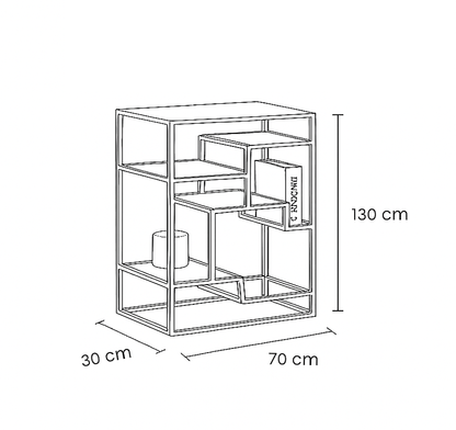 Display Unit Steel Glass