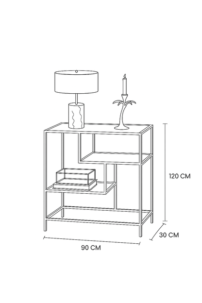 Display Unit Steel Glass