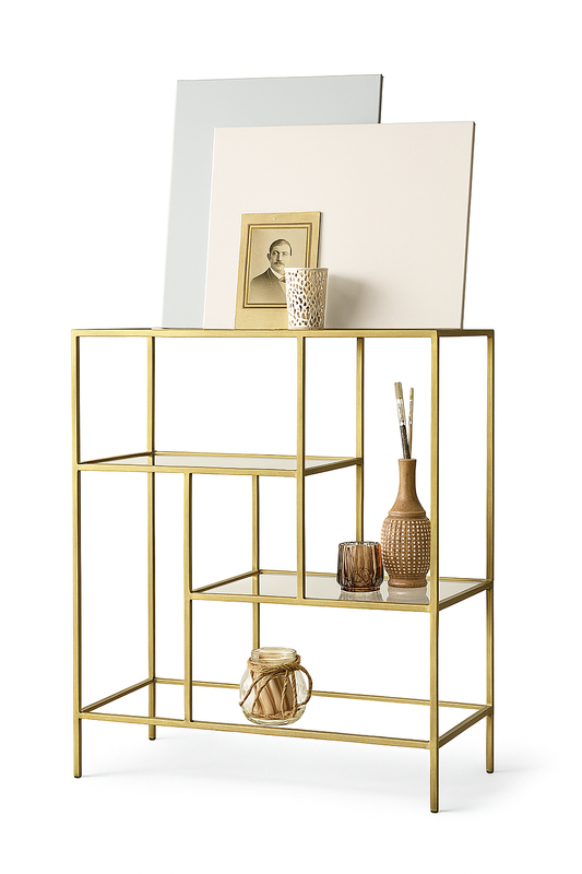 وحدة عرض - فولاذ - زجاج - ذهبي.SG.DU.200.0027