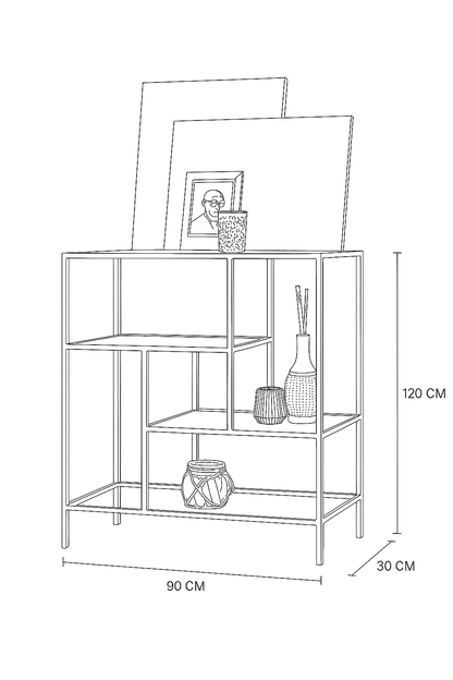 Display Unit Steel Glass