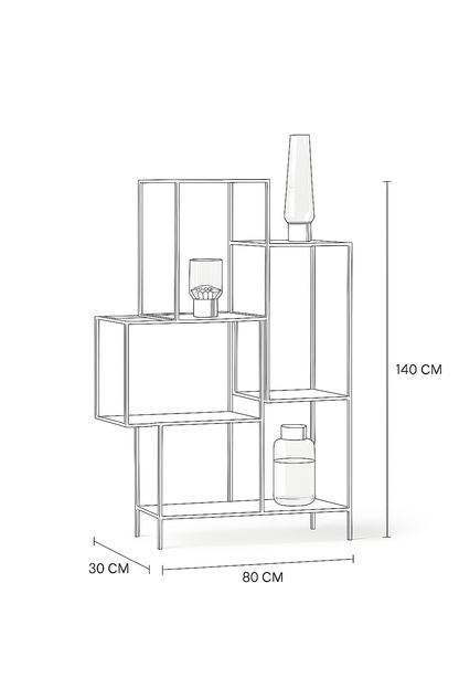 Display Unit Steel Glass