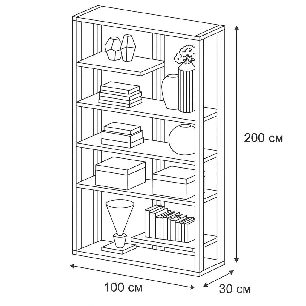 Display Unit - Steel - MDF - Gold & Black - 100x30x200 cm - Cataloug