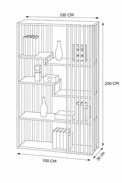 Display Unit Steel MDF