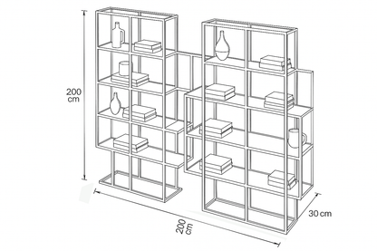 Display Unit Steel Glass