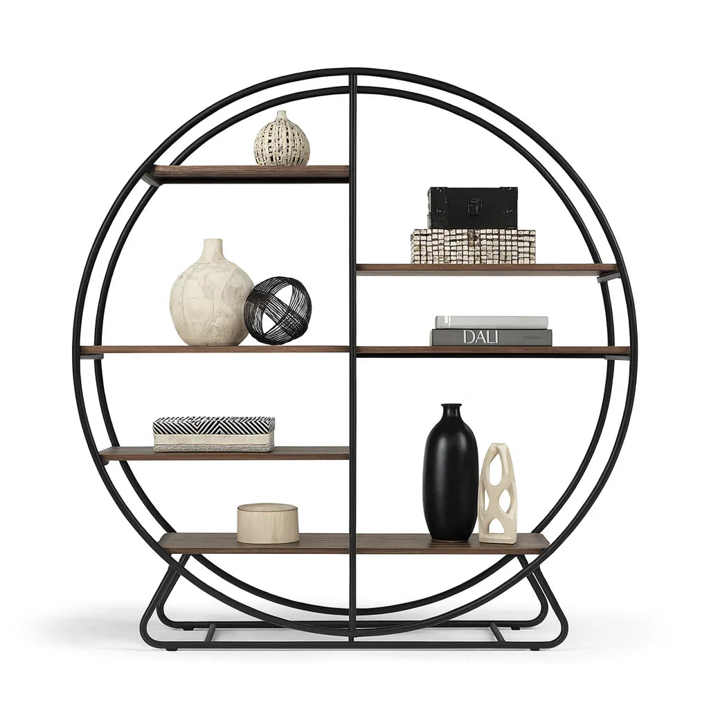 Display Unit - Steel - MDF - Black & Beige - 150x30x150 cm - Cataloug