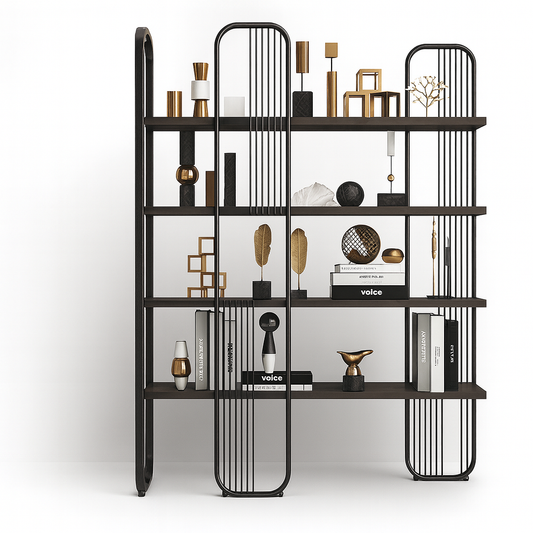 وحدة عرض - فولاذ - MDF - أسود.SG.DU.200.0056