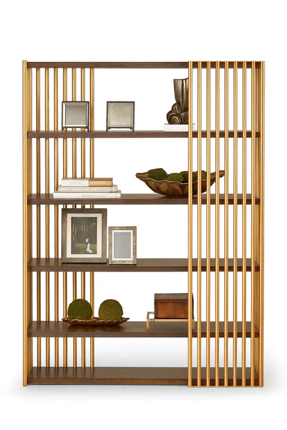 Display Unit - Steel - MDF - Gold - 180×35×120 cm - Cataloug