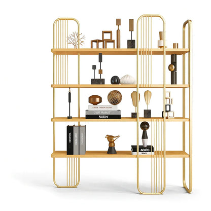 Display Unit - Steel - MDF - Gold - 200×30×120 cm - Cataloug