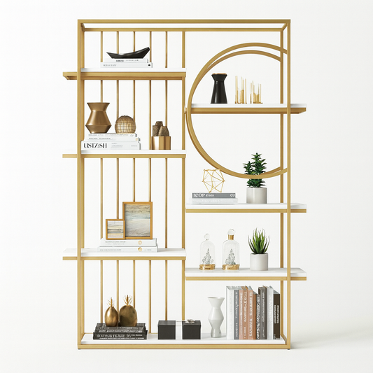وحدة عرض - فولاذ - MDF - ذهبي.SG.DU.200.0062
