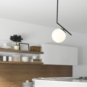 Ceiling Lamp -Steel - Black - 45x15 cm