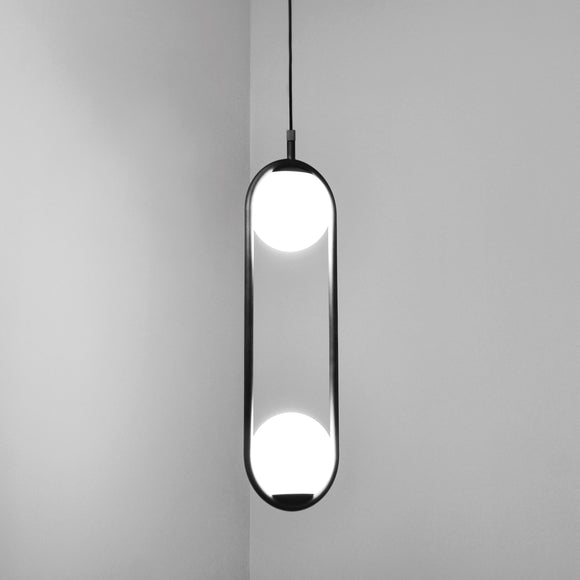 Ceiling Lamp -Steel - Black - 70x20 cm