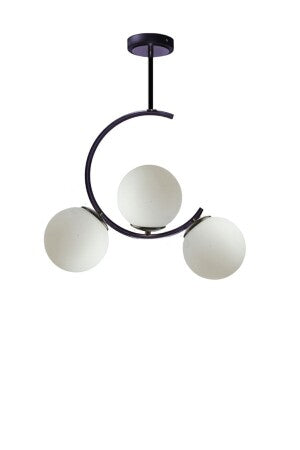 Ceiling Lamp -Steel - Black - 70x35 cm