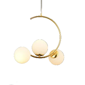 Ceiling Lamp -Steel - Gold - 70x35 cm