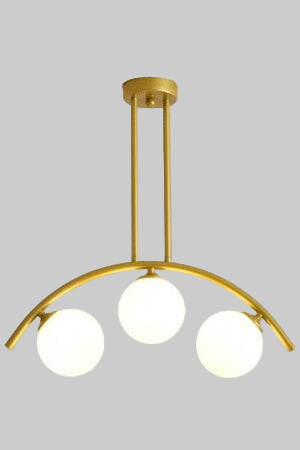 Ceiling Lamp -Steel - Gold - 40x50 cm