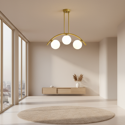 Ceiling Lamp -Steel - Gold - 40x50 cm