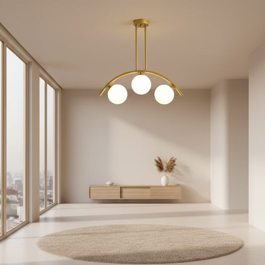 مصباح سقف - ستيل- ذهبي - 40 × 50 سم