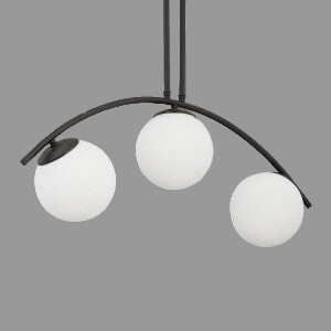Ceiling Lamp -Steel - Black - 40x50 cm